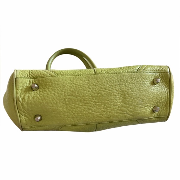 Y2K Coach green pebbled leather satchel - Picture 4 of 11